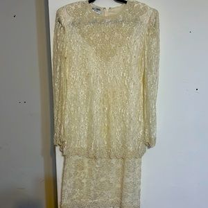Lace beaded dress